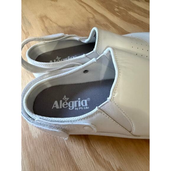 Alegria True White Skillz Nursing Clogs Shoes Comfort Healthcare 39 - Picture 4 of 4